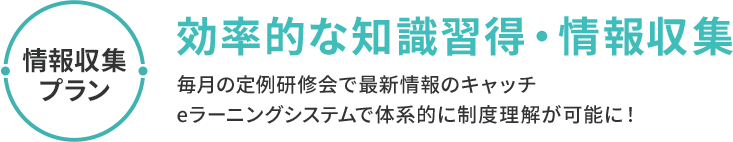 情報収集プラン 効率的な知識習得・情報収集